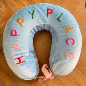 Chic “Happy Place” Travel Pillow